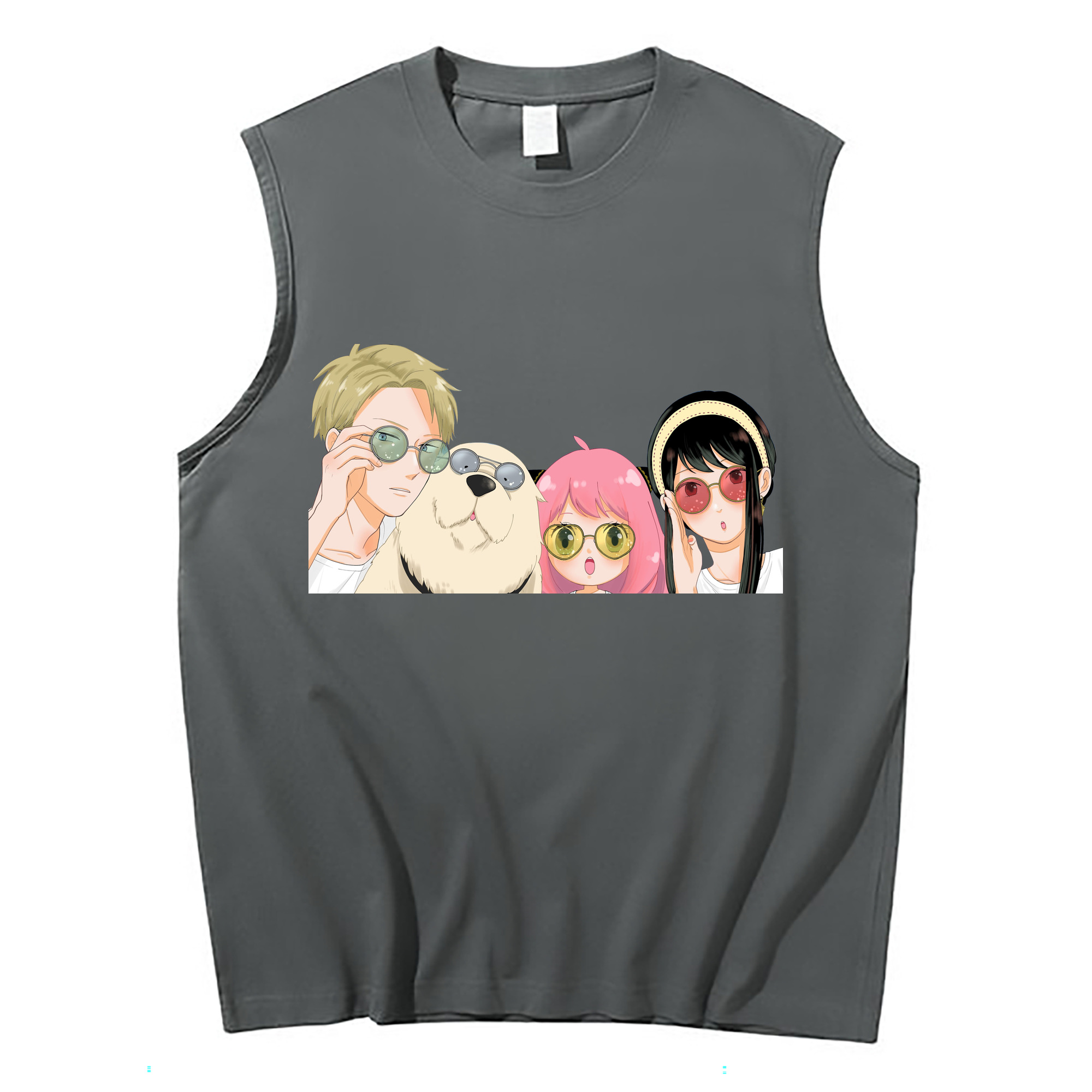 （画像用） SPY×FAMILY间谍家家酒 コットン100％タンクトップ（フロントプリント）